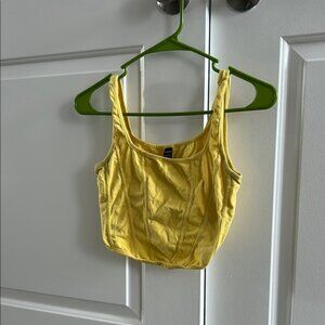 Yellow Women's Crop Top